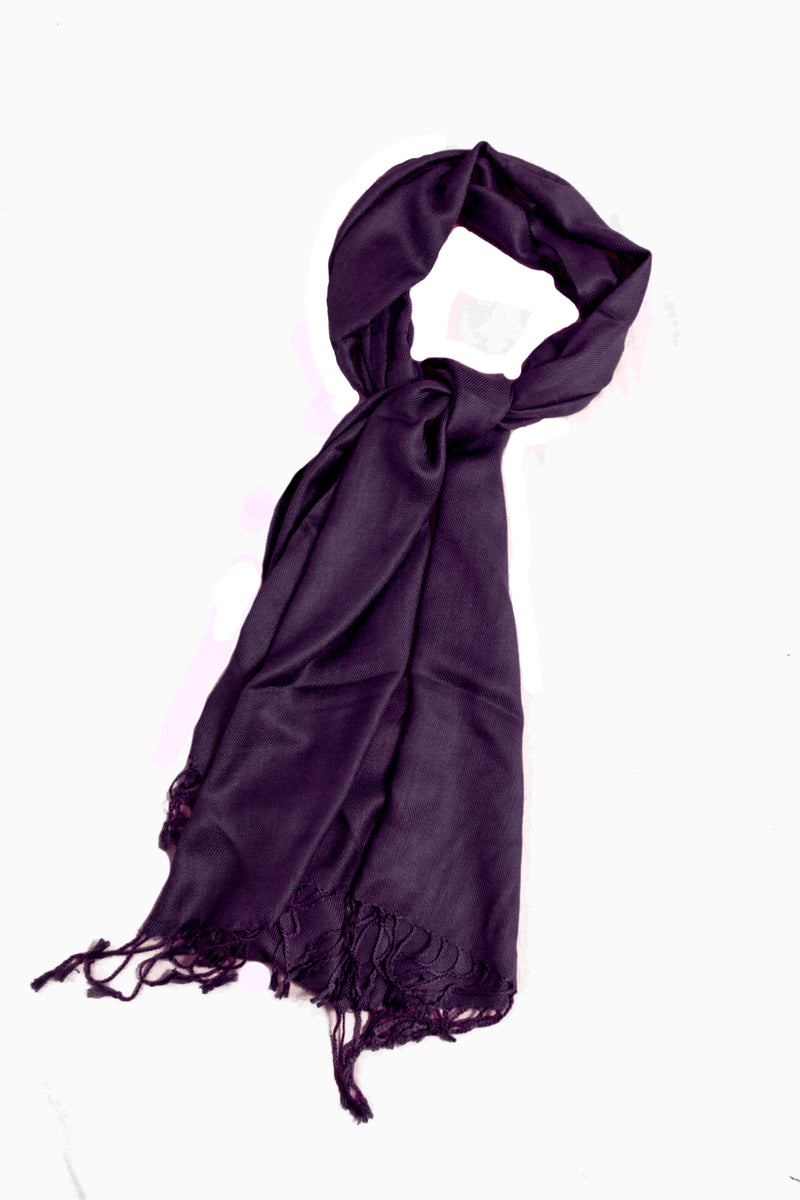 Sakkas Large Soft Silky Pashmina Shawl Wrap Scarf Stole in Solid Colors