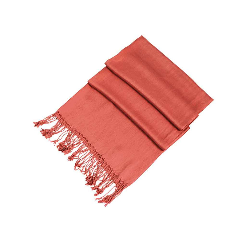 Sakkas Large Soft Silky Pashmina Shawl Wrap Scarf Stole in Solid Colors