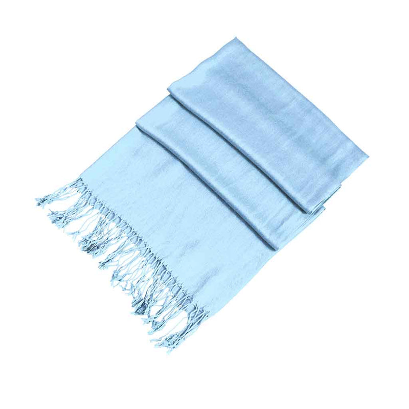 Sakkas Large Soft Silky Pashmina Shawl Wrap Scarf Stole in Solid Colors