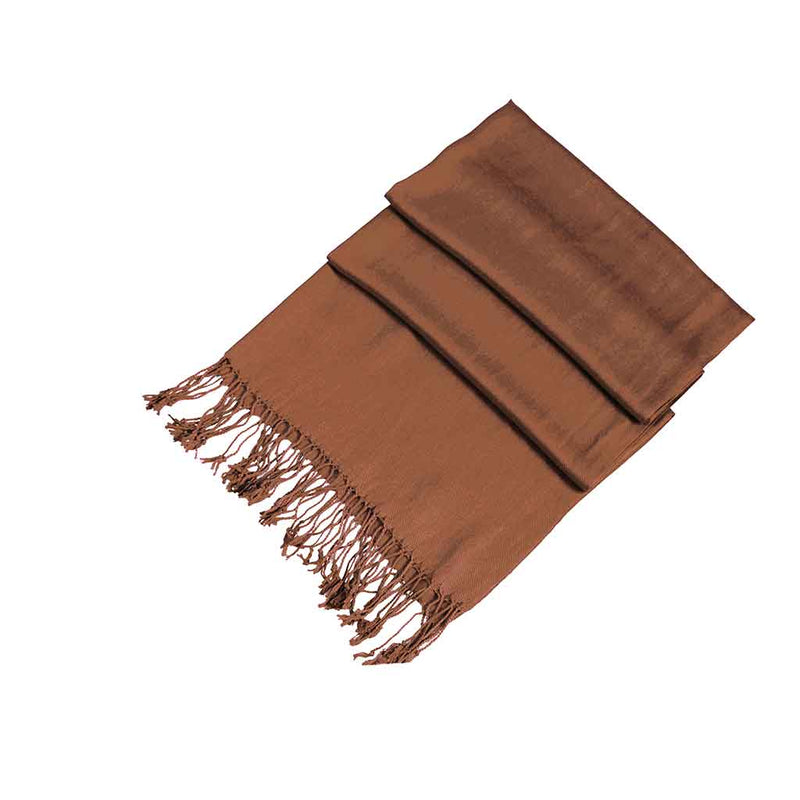 Sakkas Large Soft Silky Pashmina Shawl Wrap Scarf Stole in Solid Colors