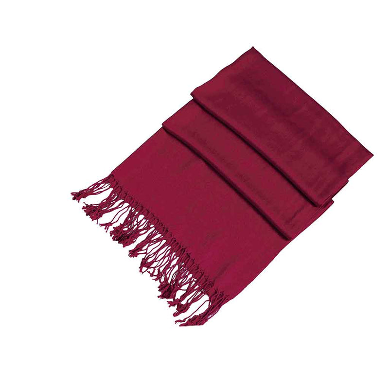 Sakkas Large Soft Silky Pashmina Shawl Wrap Scarf Stole in Solid Colors