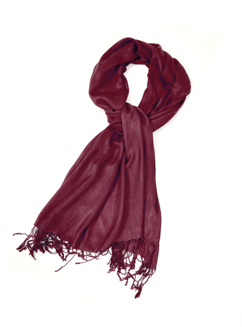 Sakkas Large Soft Silky Pashmina Shawl Wrap Scarf Stole in Solid Colors