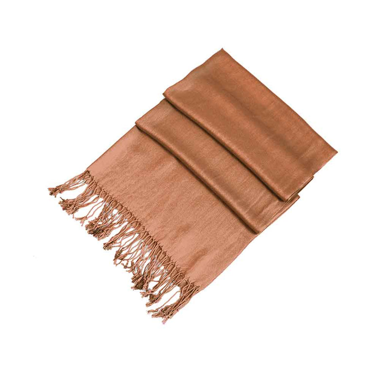 Sakkas Large Soft Silky Pashmina Shawl Wrap Scarf Stole in Solid Colors