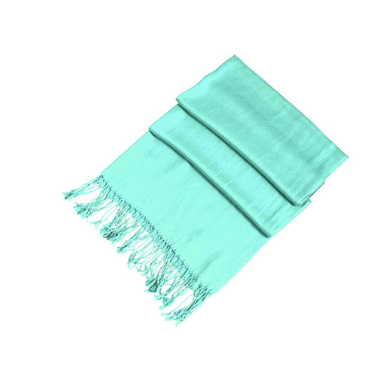 Sakkas Large Soft Silky Pashmina Shawl Wrap Scarf Stole in Solid Colors