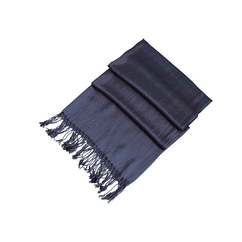 Sakkas Large Soft Silky Pashmina Shawl Wrap Scarf Stole in Solid Colors