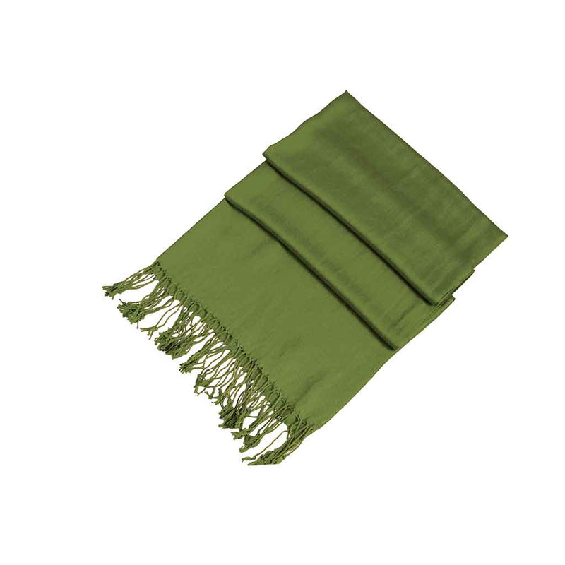 Sakkas Large Soft Silky Pashmina Shawl Wrap Scarf Stole in Solid Colors