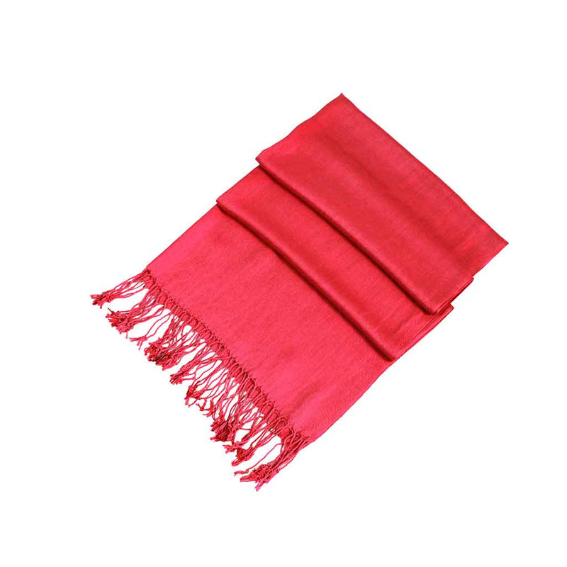 Sakkas Large Soft Silky Pashmina Shawl Wrap Scarf Stole in Solid Colors