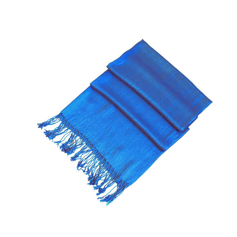 Sakkas Large Soft Silky Pashmina Shawl Wrap Scarf Stole in Solid Colors