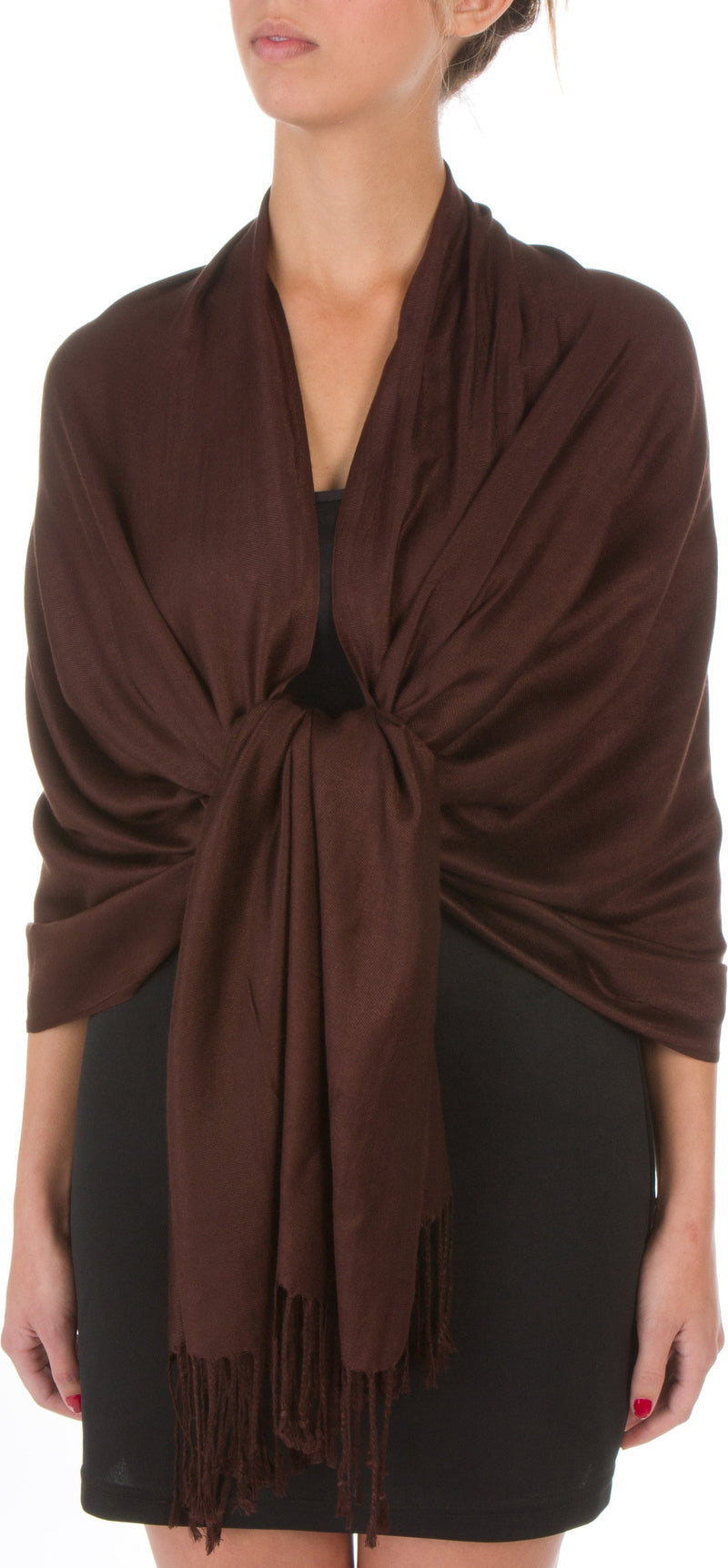 Sakkas 78" X 28" Rayon from Bamboo Soft Solid Pashmina Feel Shawl / Wrap / Stole