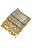 Sakkas Double Layer Jacquard Paisley Pashmina Shawl / Wrap / Stole