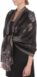 Sakkas Two Tone Rose Pashmina Scarf / Stole / Wrap