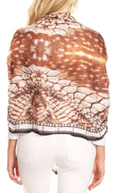 Sakkas Tuma Colorful Printed Lightweight Gauzy Scarf Shawl