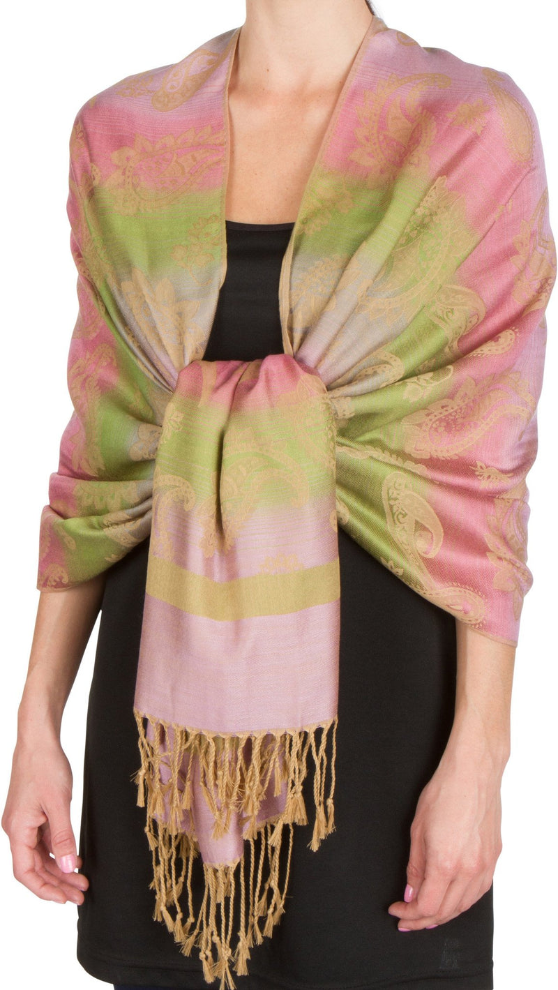Sakkas Ombre Paisley Pashmina Scarf / Stole / Wrap / Shawl