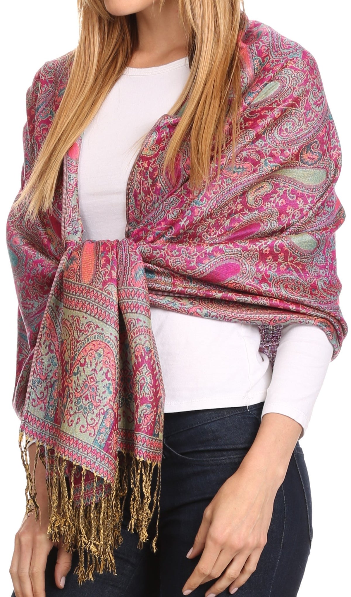 小物 Eaphi /BOUCLE SUKASHI SHAWL beige BOUCLE SUKASHI SHAWL