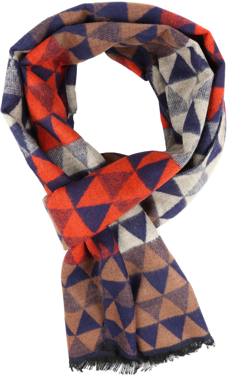 Sakkas IIvy Long Mid Weight Patterned Multi Colored UniSex Cashmere Feel Scarf
