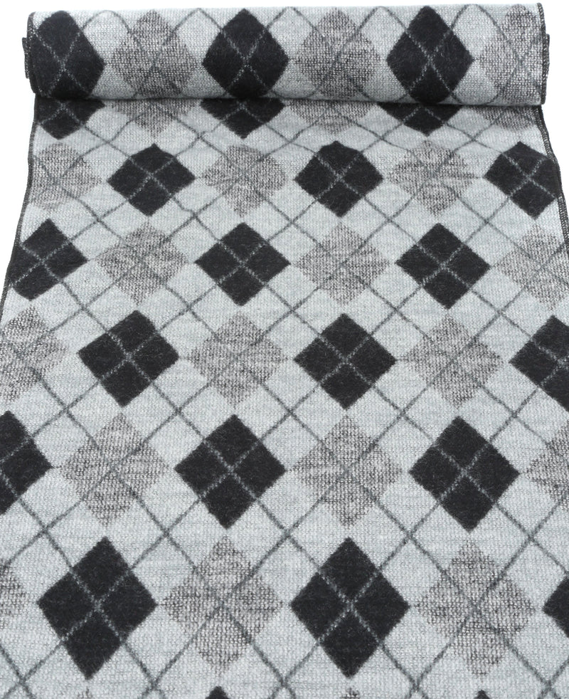 Sakkas Ezel Long Warm Argyle Patterned UniSex Cashmere Feel Scarf