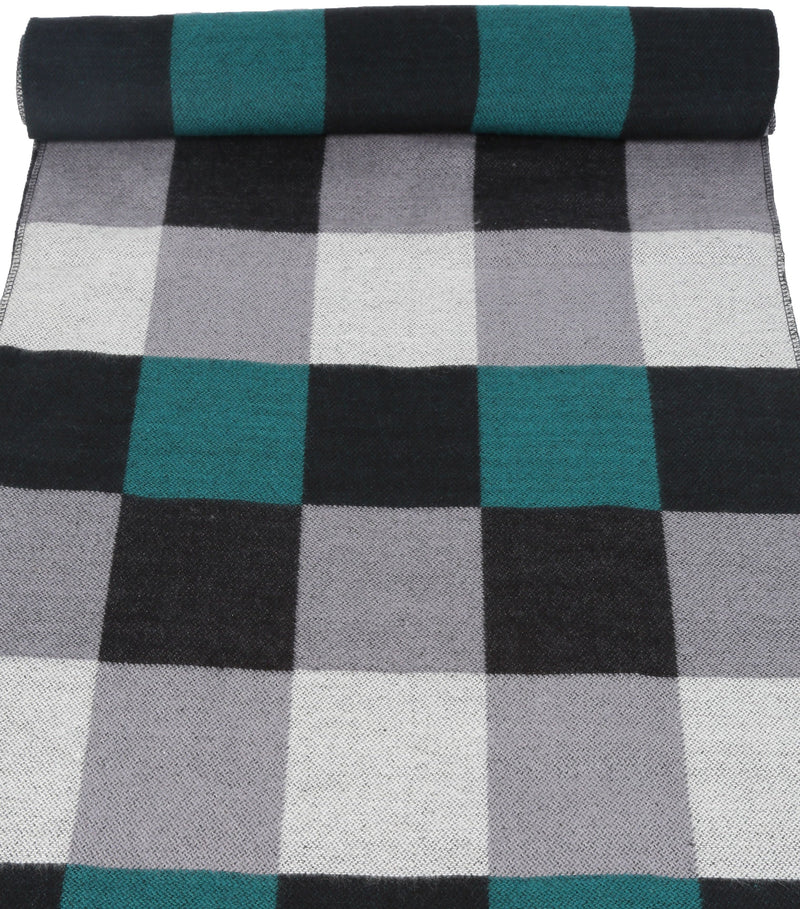 Sakkas Lawren Long Multi Colored Checkered Warm UniSex Cashmere Feel Scarf