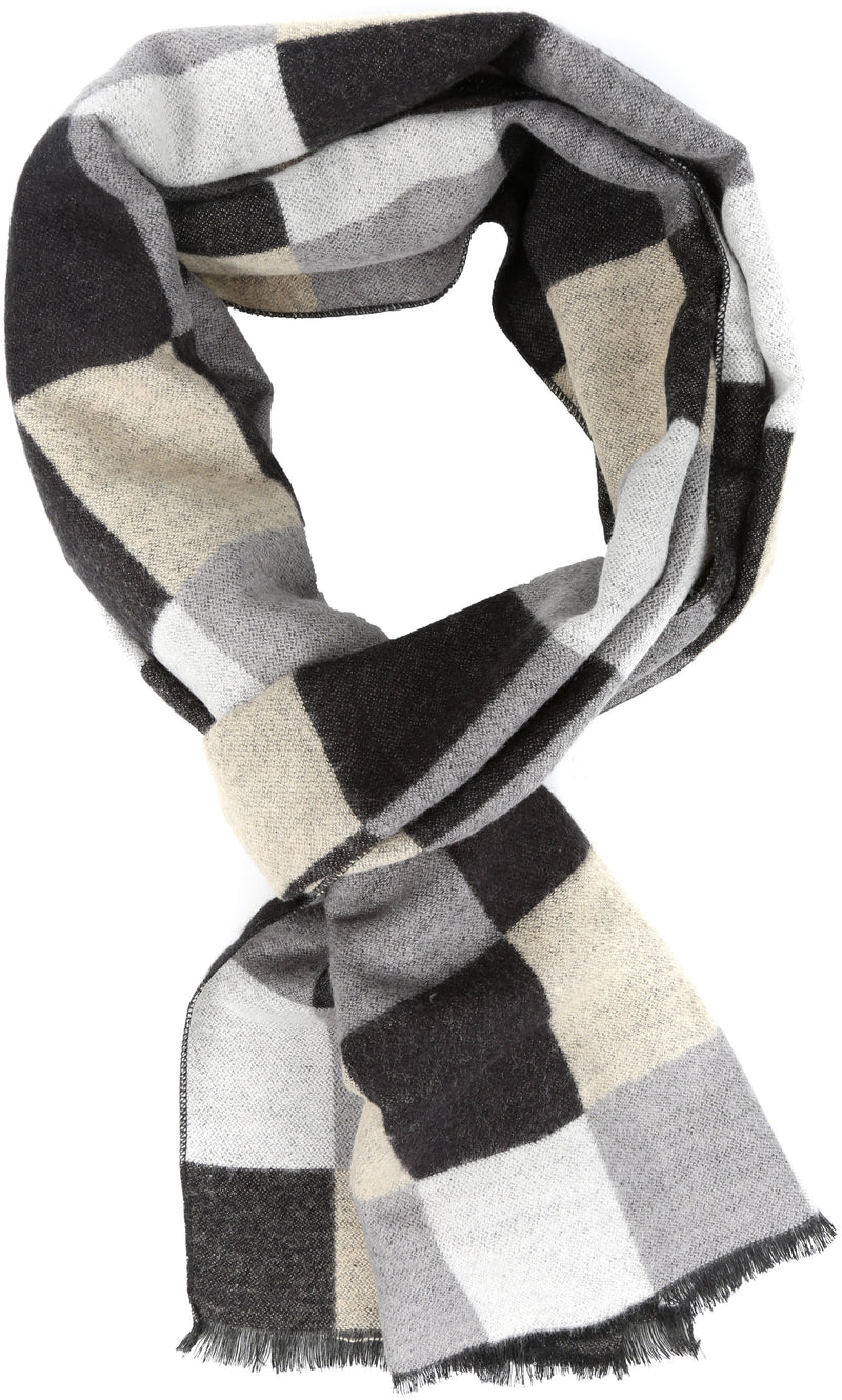 Sakkas Lawren Long Multi Colored Checkered Warm UniSex Cashmere Feel Scarf