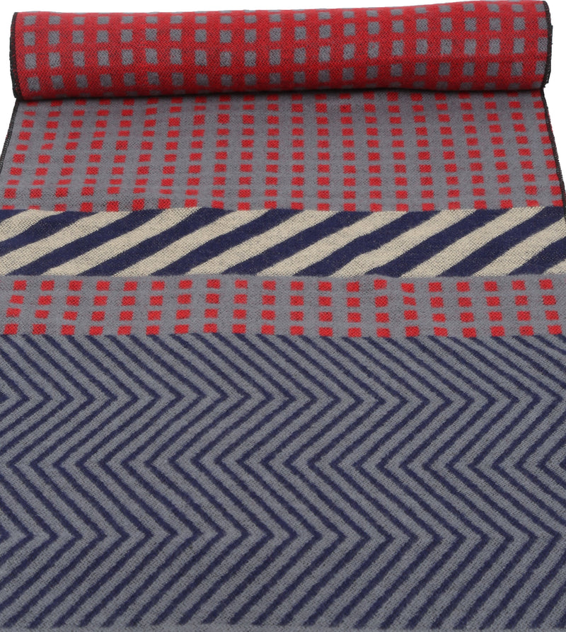 Sakkas Samna Long Stripe Patterned Warm UniSex Cashmere Feel Scarf