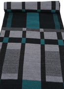 Sakkas Cayla Long Checker Box Lined Design Patterned UniSex Cashmere Feel Scarf