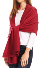 Sakkas Cara Pleated Crinkle Soft and Warm Shawl/ Wrap/ Stole