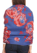 Sakkas Aurora Floral Rose Pashmina Scarf Shawl Wrap with Fringe Super Warm Soft