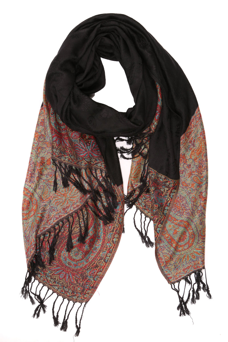 Sakkas Avril colorful allover Paisley Pashmina/ Shawl/ Wrap/ Stole