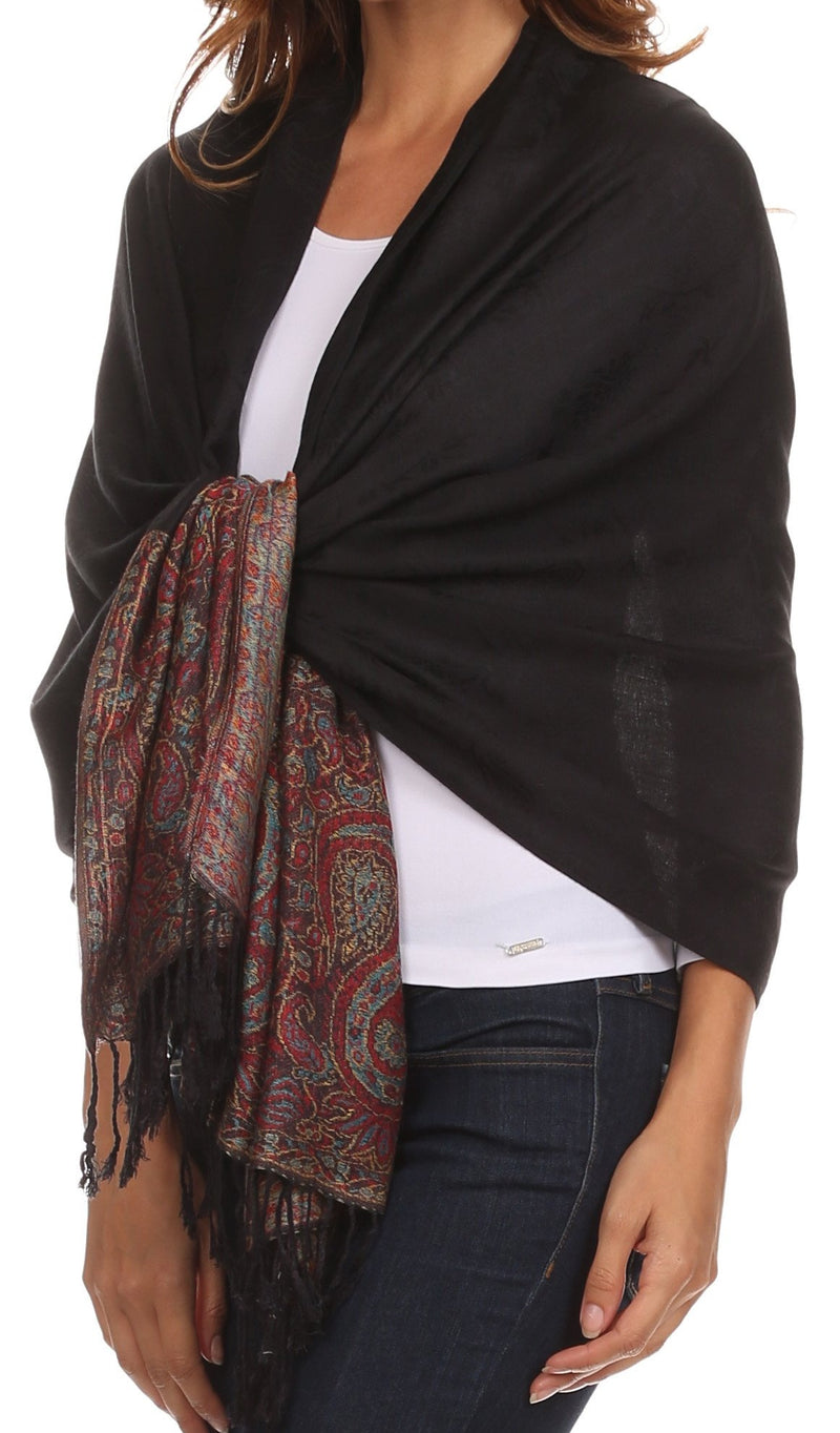 Sakkas Avril colorful allover Paisley Pashmina/ Shawl/ Wrap/ Stole