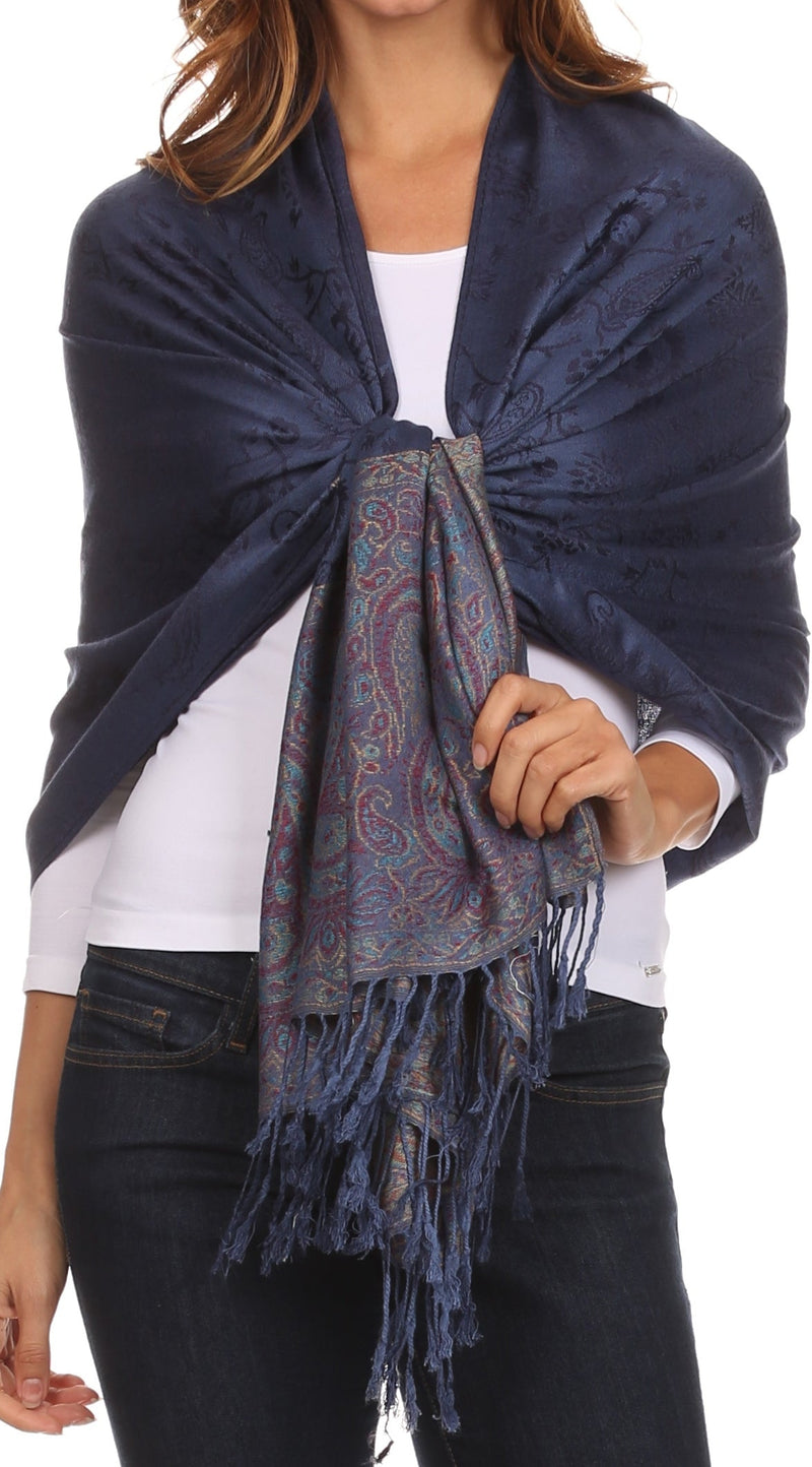 Sakkas Avril colorful allover Paisley Pashmina/ Shawl/ Wrap/ Stole