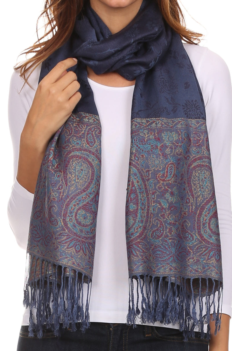 Sakkas Avril colorful allover Paisley Pashmina/ Shawl/ Wrap/ Stole