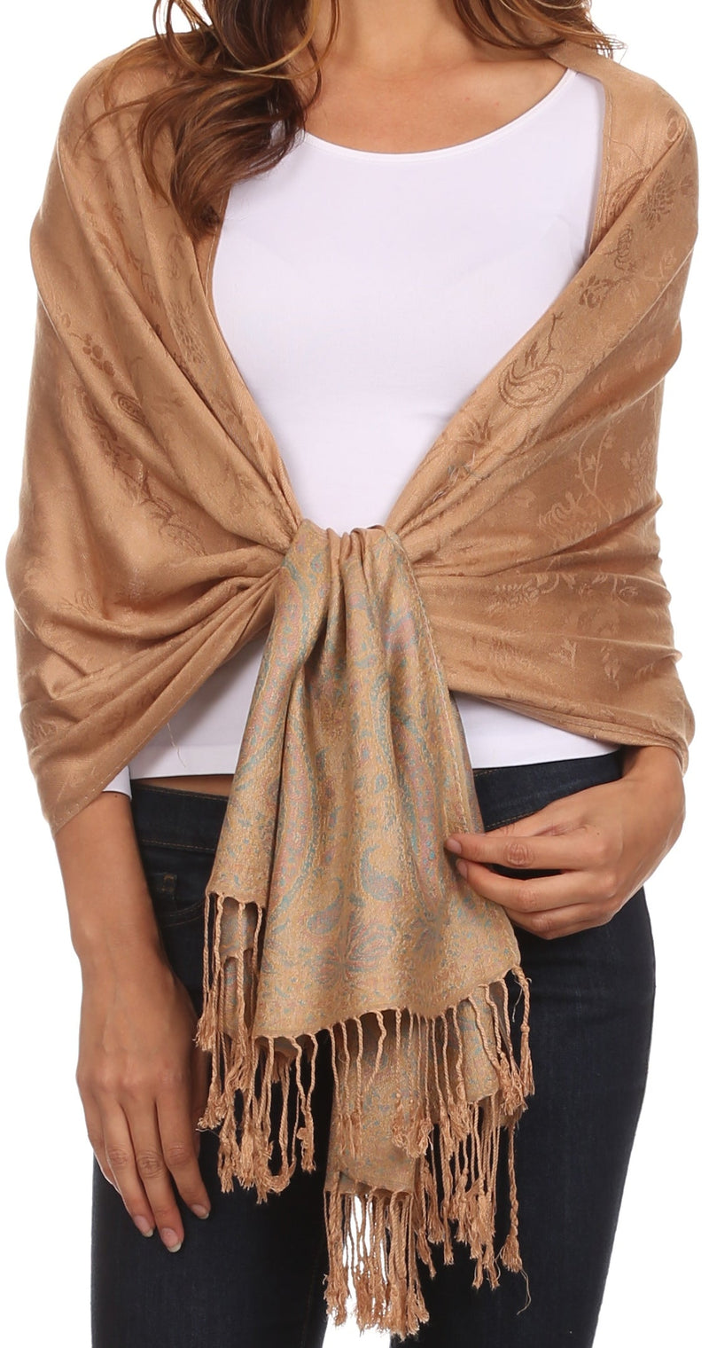Sakkas Avril colorful allover Paisley Pashmina/ Shawl/ Wrap/ Stole