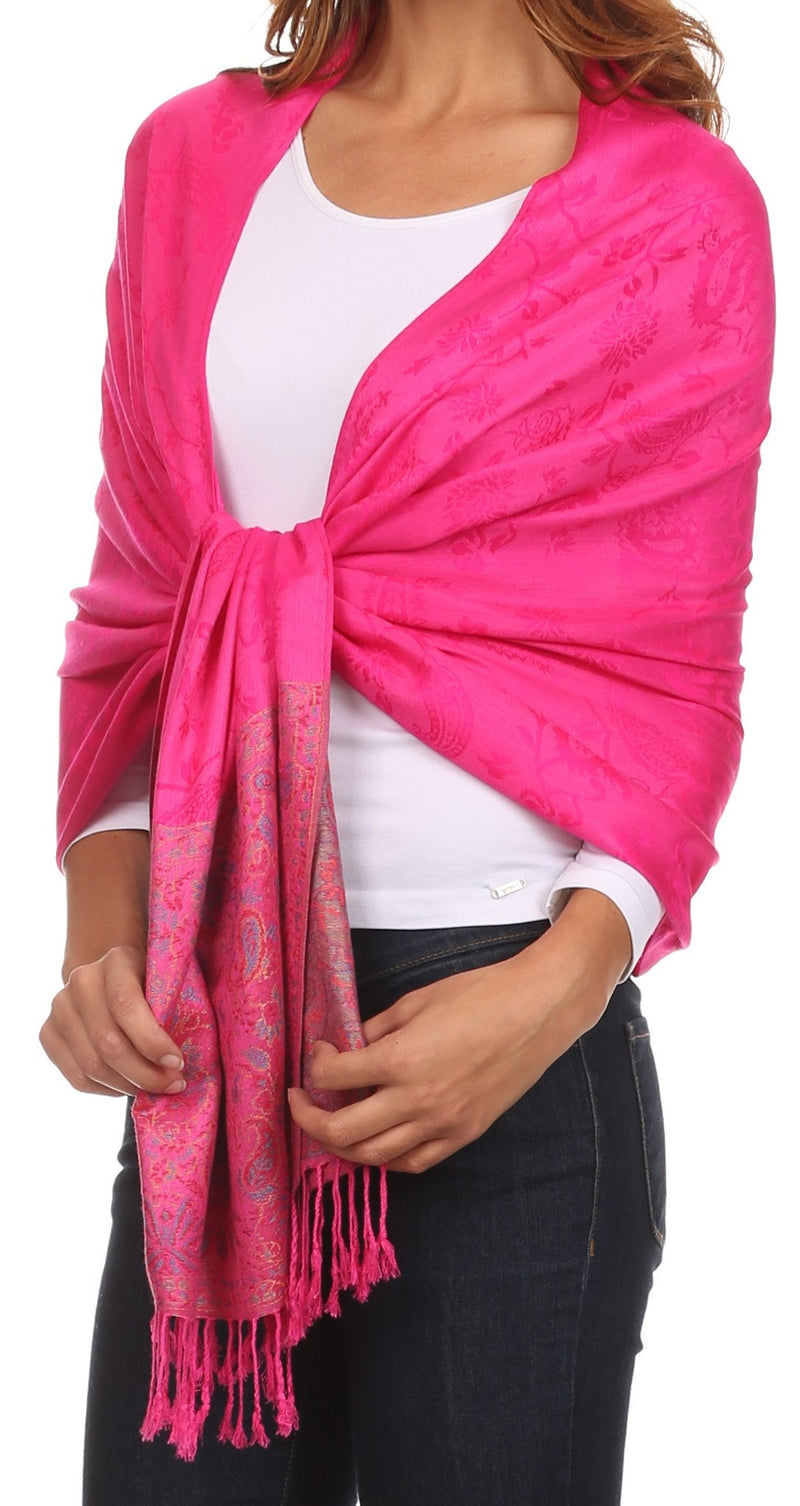 Sakkas Avril colorful allover Paisley Pashmina/ Shawl/ Wrap/ Stole