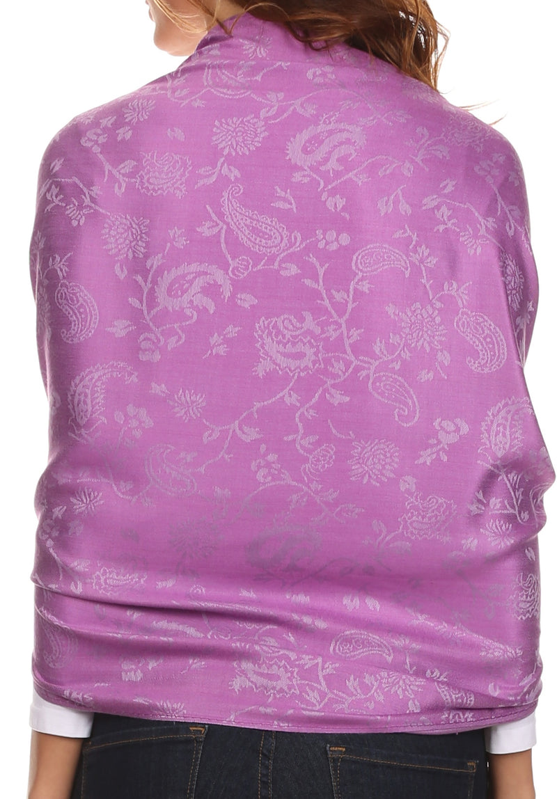 Sakkas Avril colorful allover Paisley Pashmina/ Shawl/ Wrap/ Stole