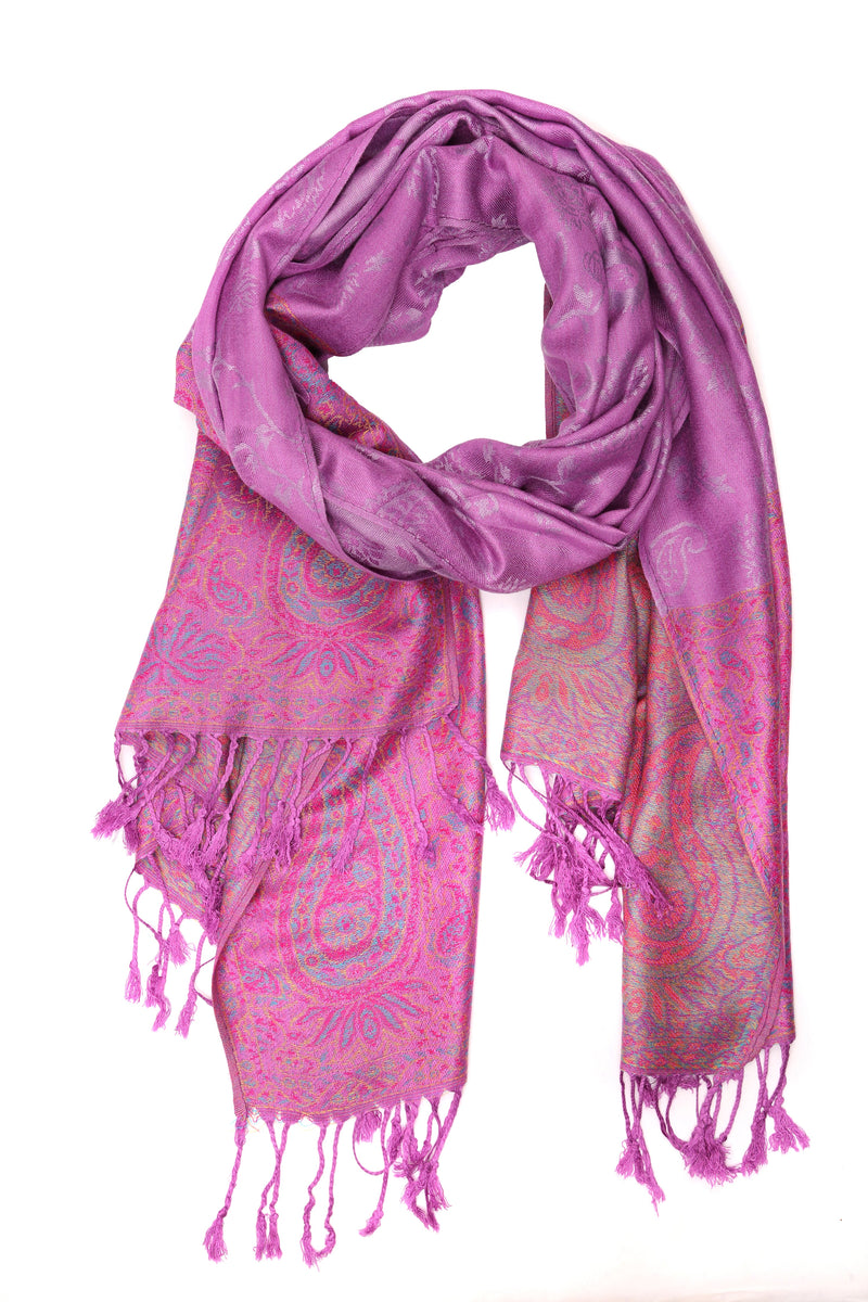 Sakkas Avril colorful allover Paisley Pashmina/ Shawl/ Wrap/ Stole