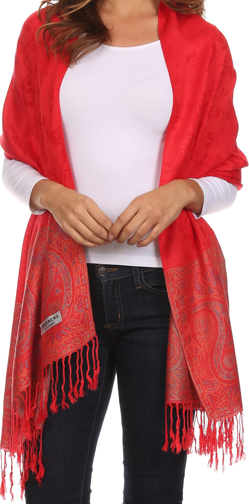 Sakkas Avril colorful allover Paisley Pashmina/ Shawl/ Wrap/ Stole