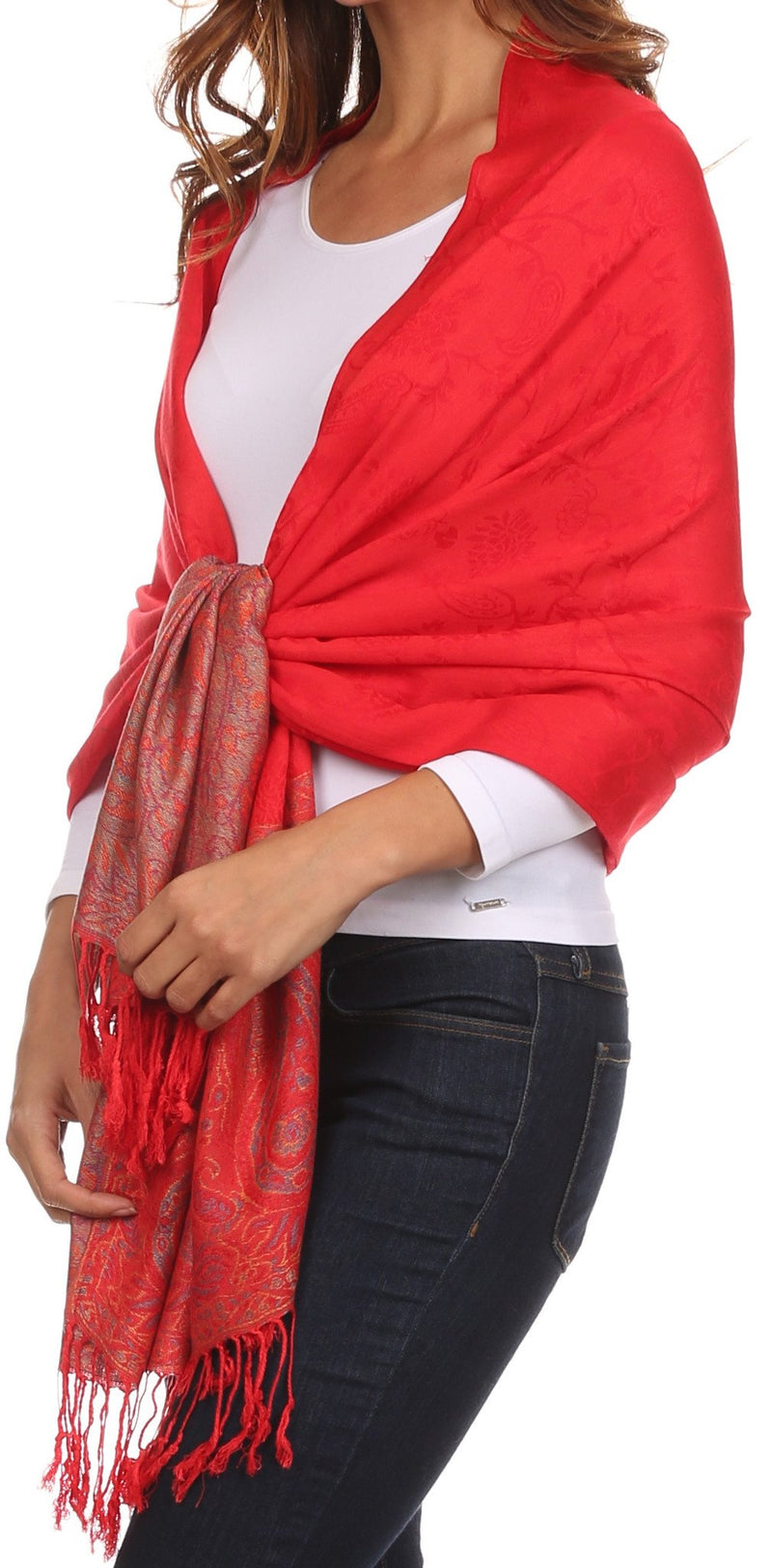 Sakkas Avril colorful allover Paisley Pashmina/ Shawl/ Wrap/ Stole