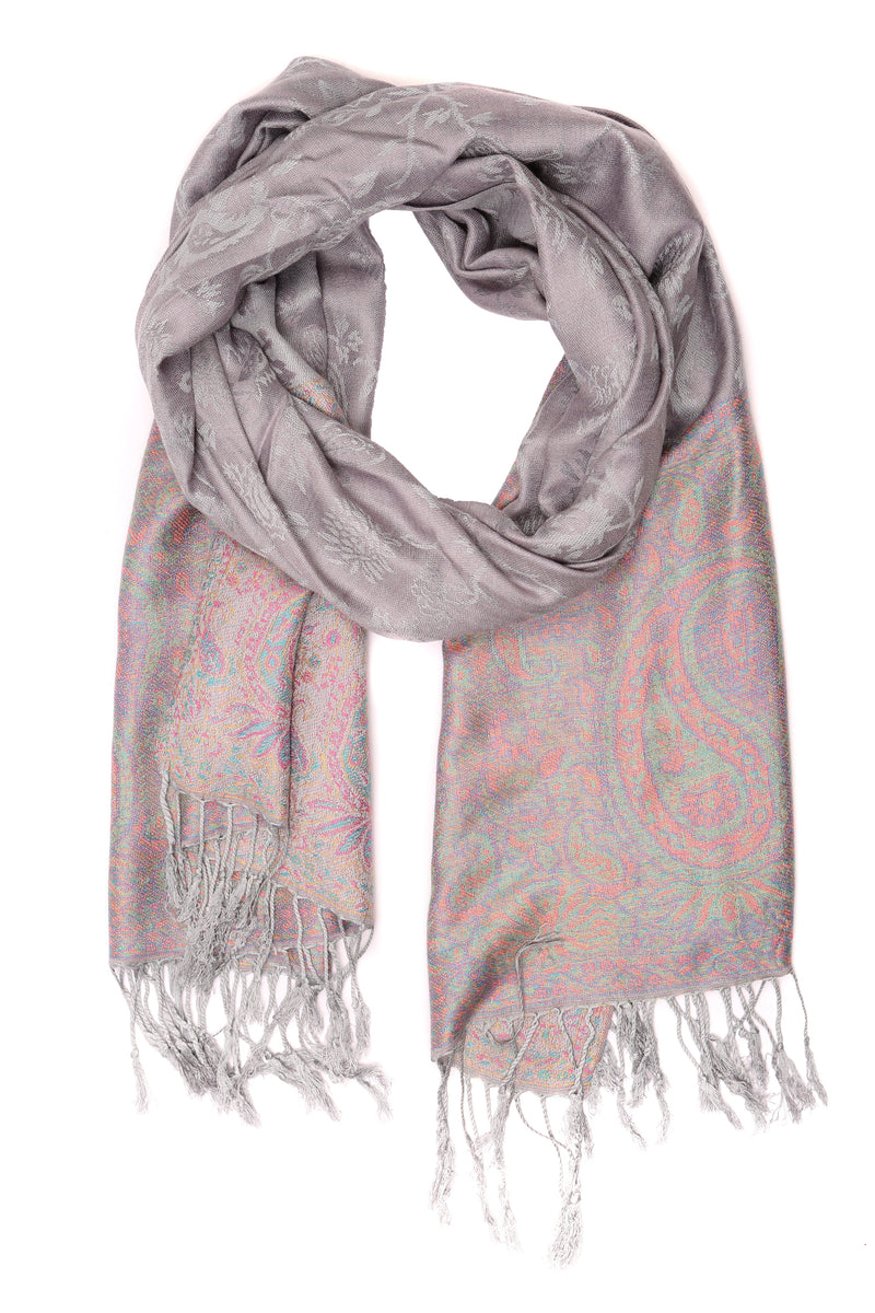 Sakkas Avril colorful allover Paisley Pashmina/ Shawl/ Wrap/ Stole