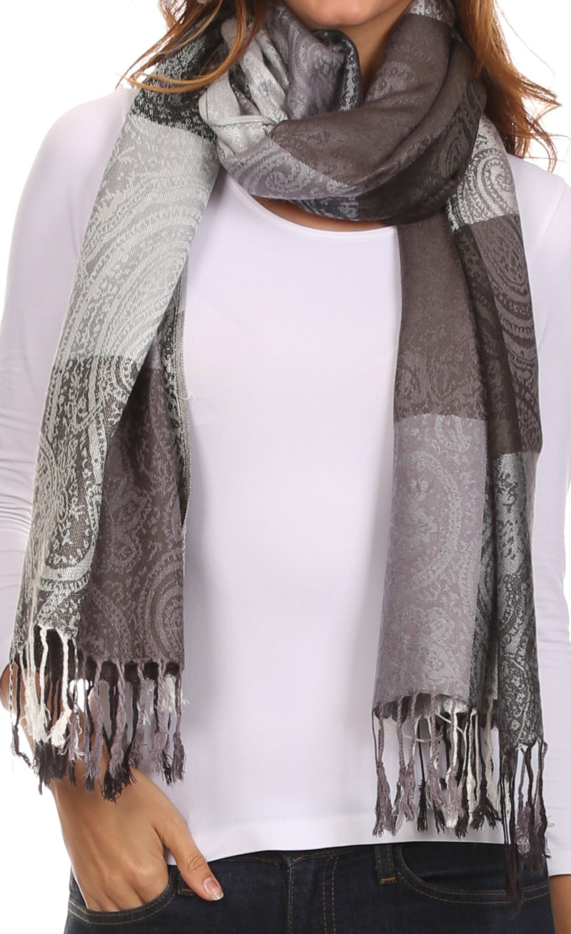 Sakkas Avril colorful allover Paisley Pashmina/ Shawl/ Wrap/ Stole
