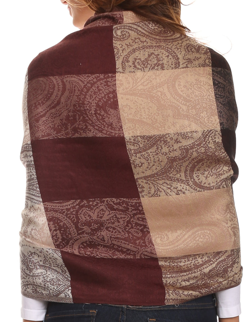 Sakkas Avril colorful allover Paisley Pashmina/ Shawl/ Wrap/ Stole