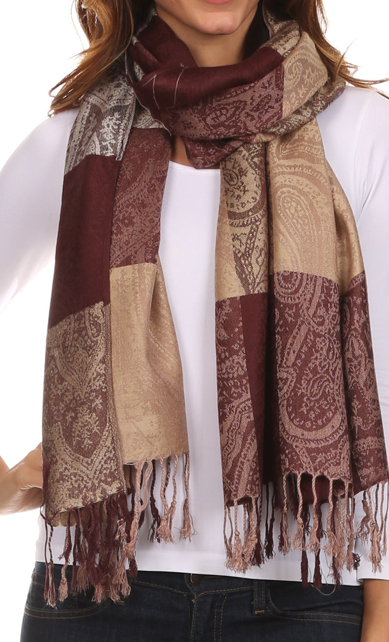 Sakkas Avril colorful allover Paisley Pashmina/ Shawl/ Wrap/ Stole