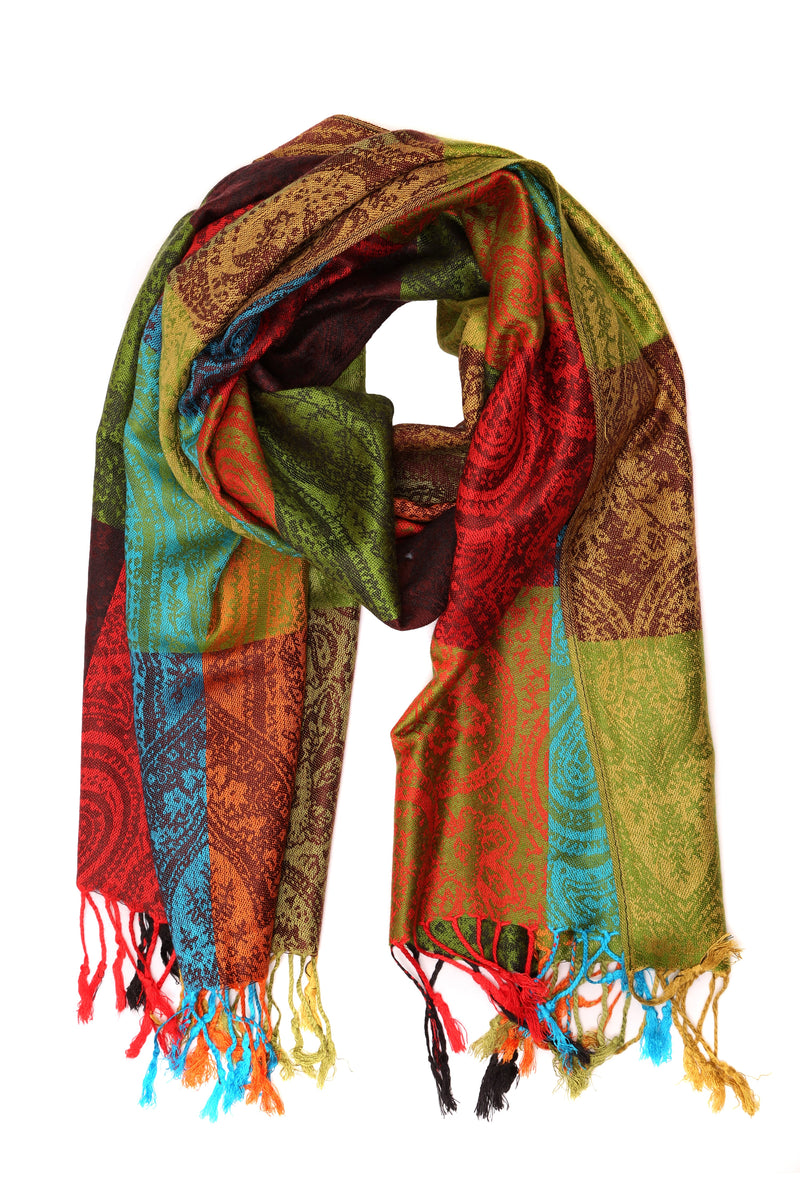 Sakkas Avril colorful allover Paisley Pashmina/ Shawl/ Wrap/ Stole