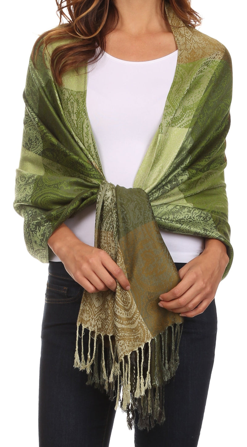 Sakkas Avril colorful allover Paisley Pashmina/ Shawl/ Wrap/ Stole
