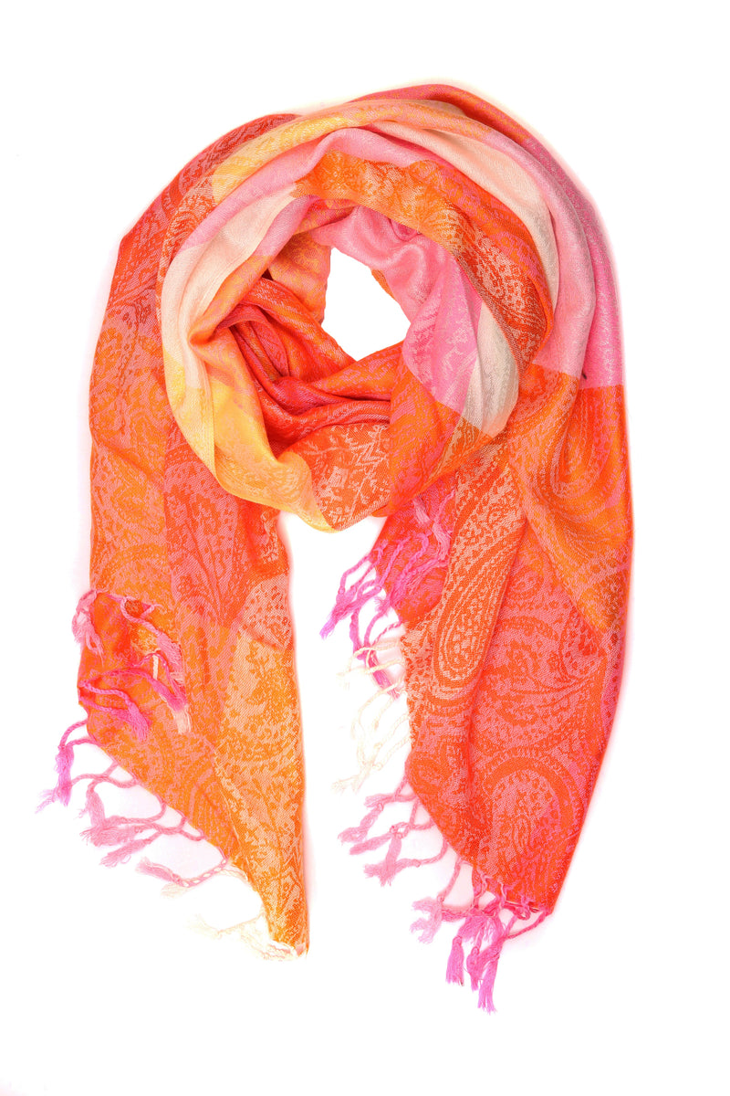 Sakkas Avril colorful allover Paisley Pashmina/ Shawl/ Wrap/ Stole