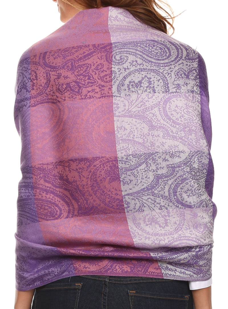 Sakkas Avril colorful allover Paisley Pashmina/ Shawl/ Wrap/ Stole