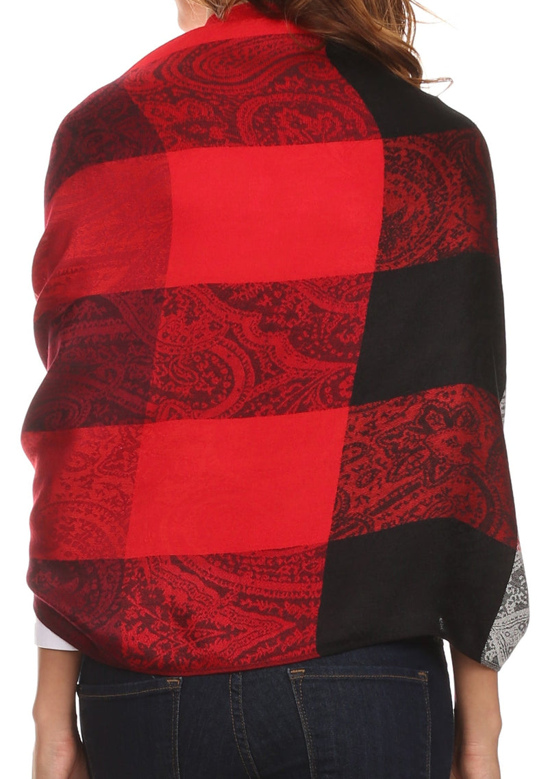 Sakkas Avril colorful allover Paisley Pashmina/ Shawl/ Wrap/ Stole