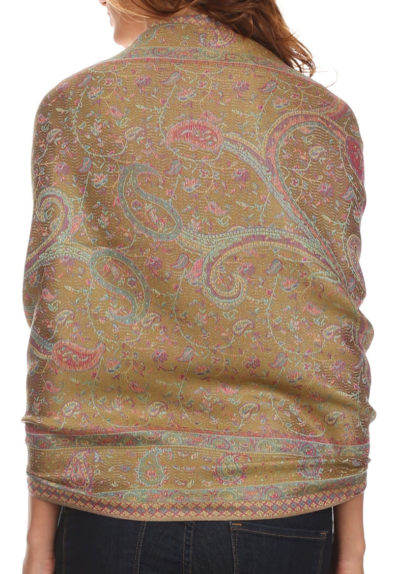 Sakkas Avril colorful allover Paisley Pashmina/ Shawl/ Wrap/ Stole