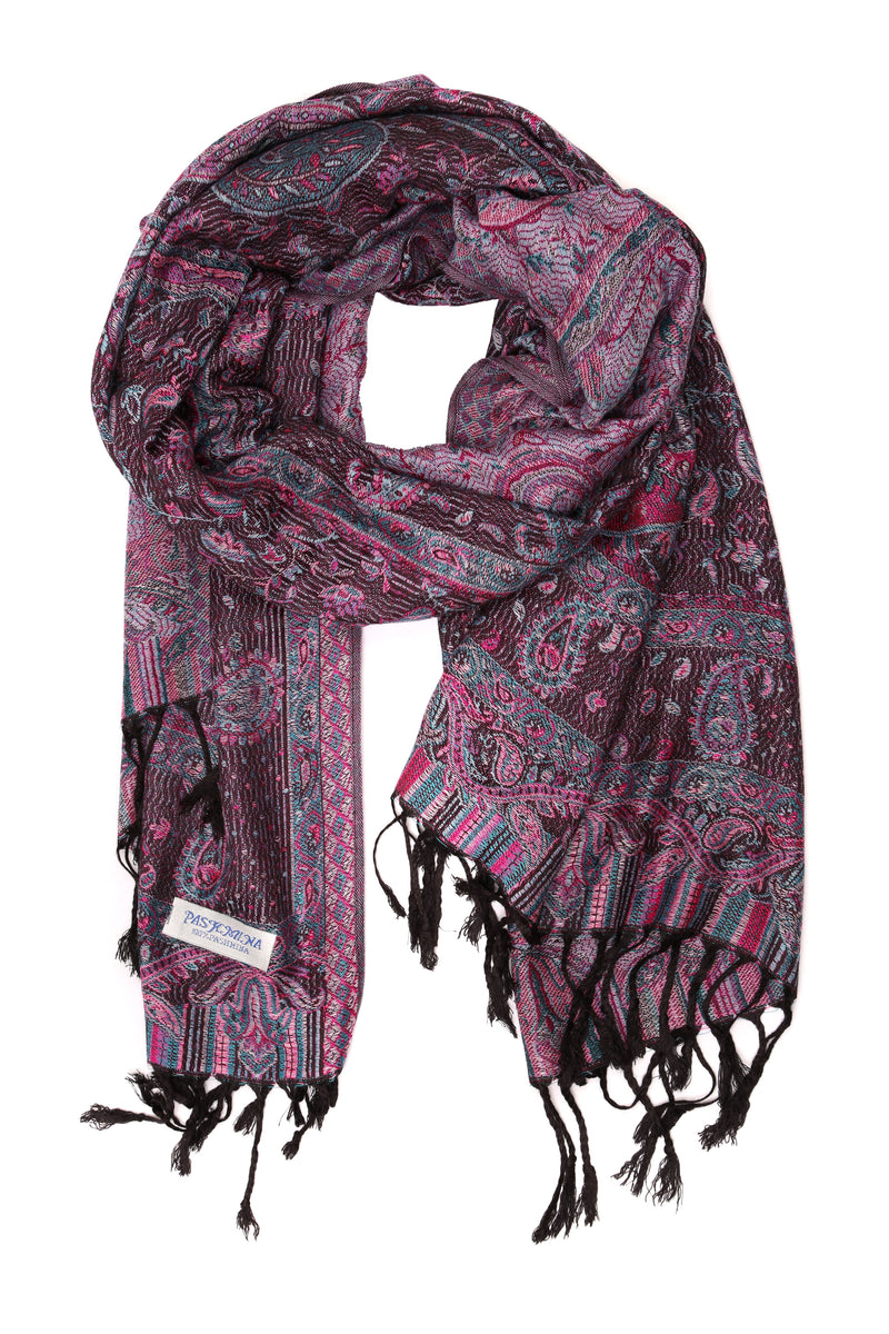 Sakkas Avril colorful allover Paisley Pashmina/ Shawl/ Wrap/ Stole