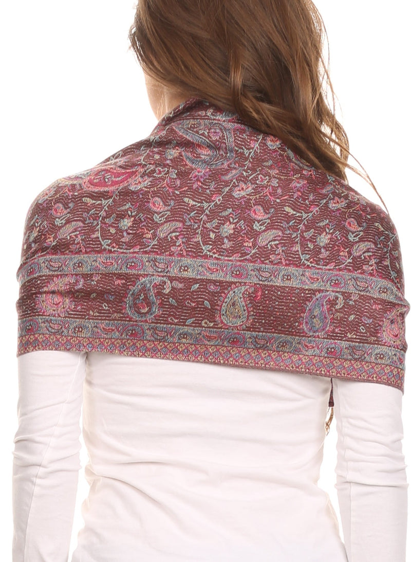 Sakkas Avril colorful allover Paisley Pashmina/ Shawl/ Wrap/ Stole