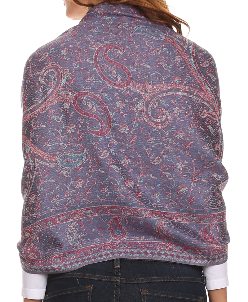 Sakkas Avril colorful allover Paisley Pashmina/ Shawl/ Wrap/ Stole