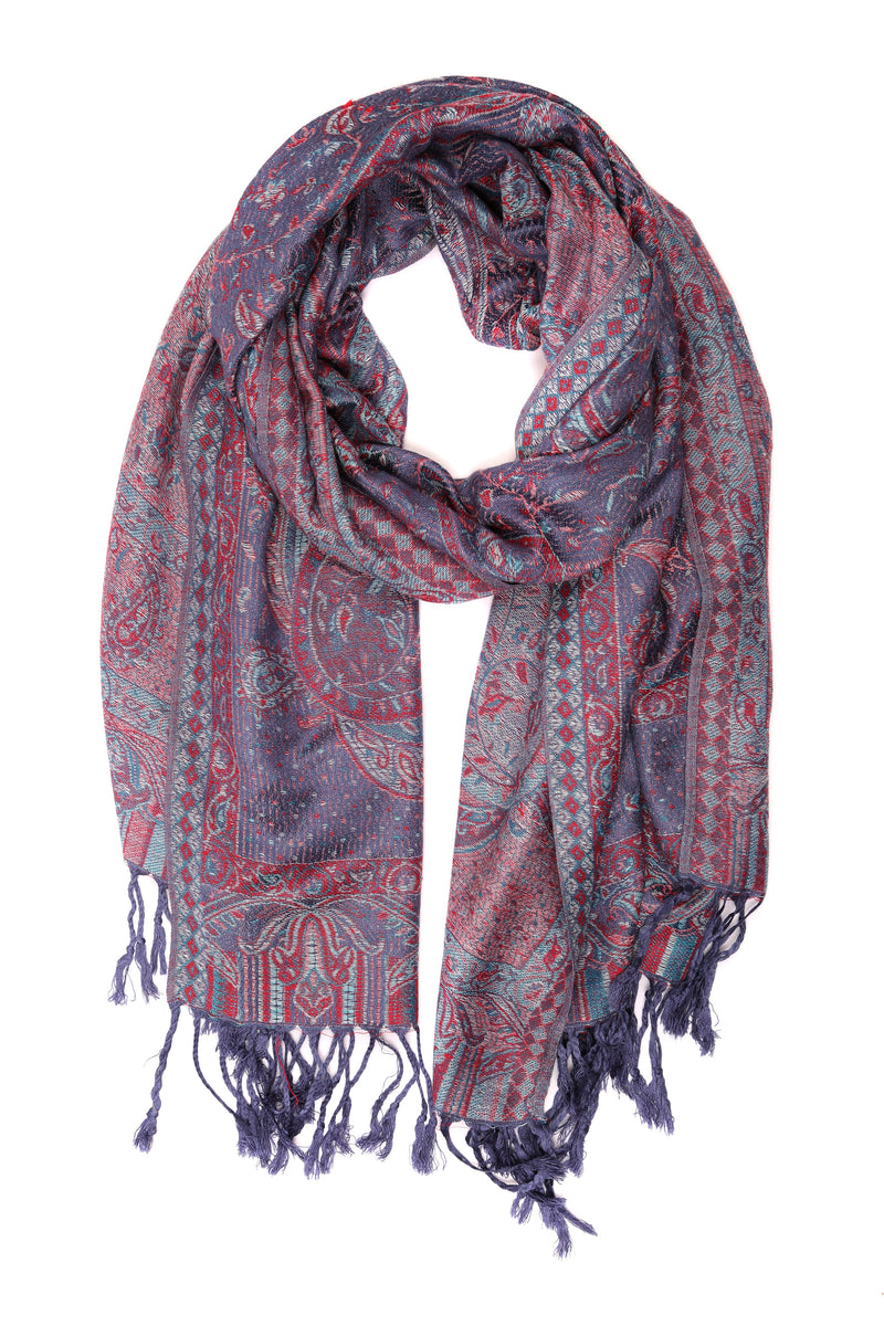 Sakkas Avril colorful allover Paisley Pashmina/ Shawl/ Wrap/ Stole